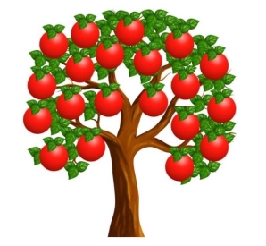 Класне дерево “Яблунька” великого розміру 1,5 м х 1,4 – Inetka